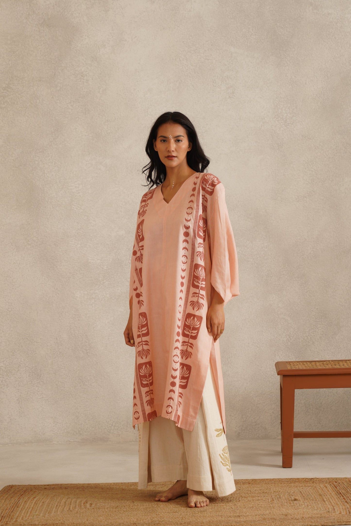 Solace Kurta | Salmon Pink