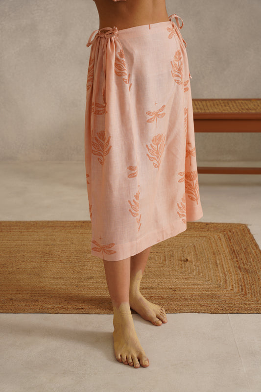 Grace Skirt | Salmon Pink