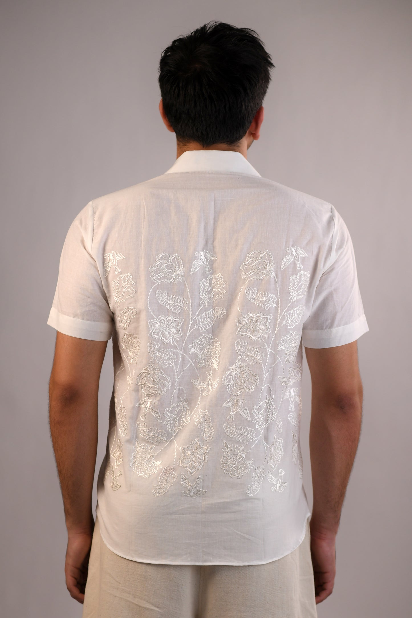 Chintz Shirt | White | Embroidered