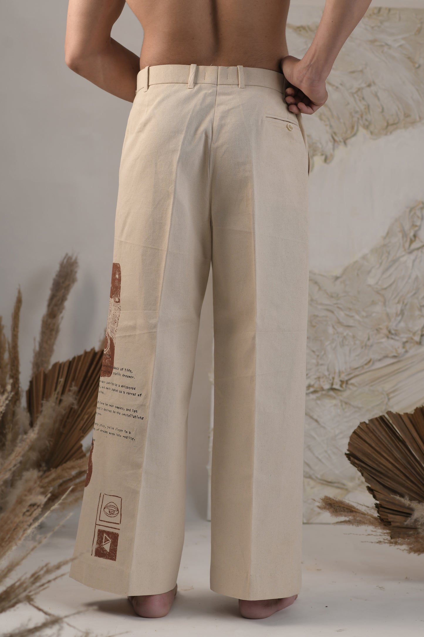 Coterie | Wide Legged Pant | Block Printed