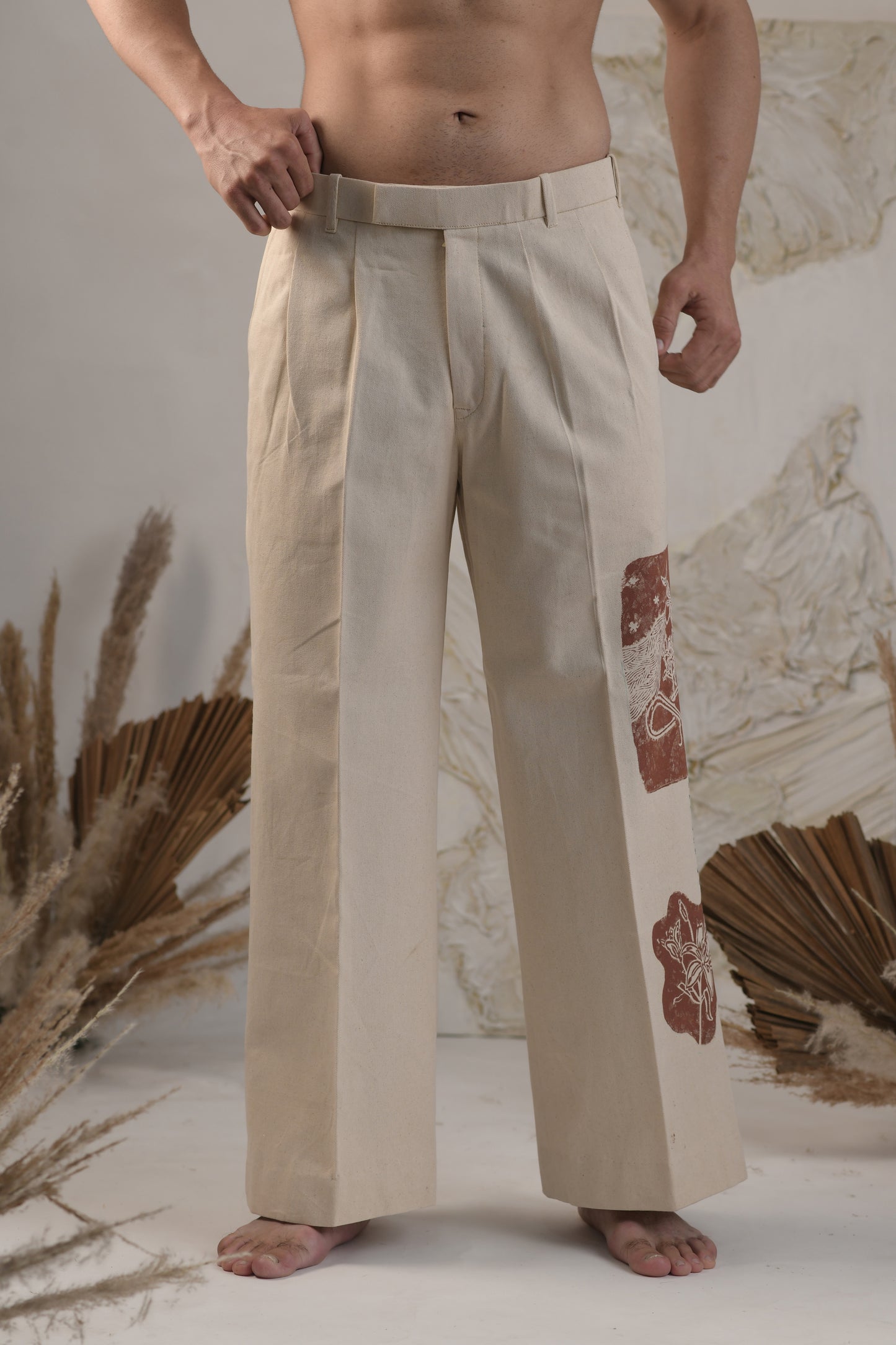 Coterie | Wide Legged Pant | Block Printed