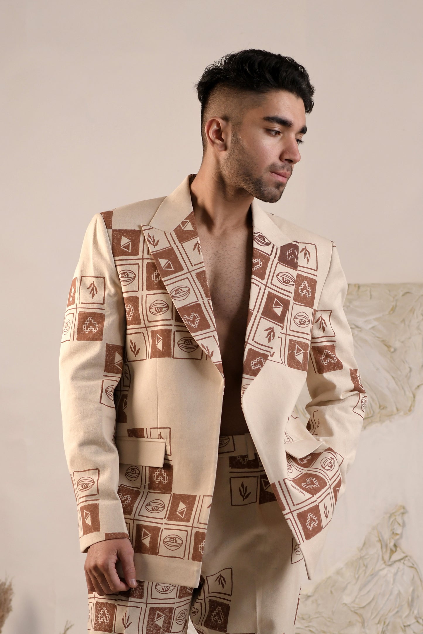 Coterie | Blazer Jacket 2 | Block Printed