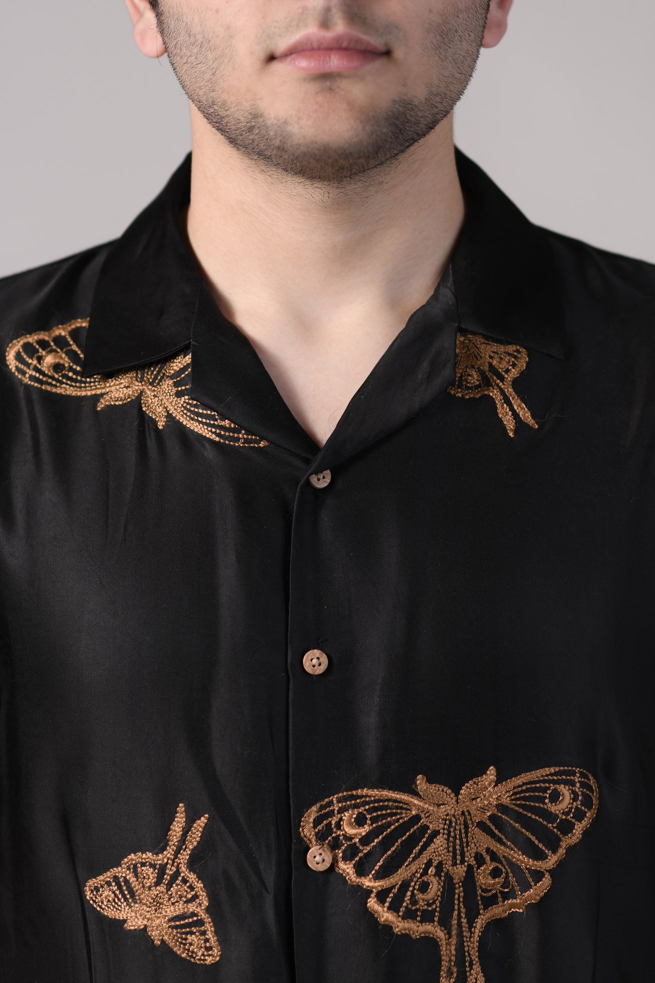 Lunar Moth| Black | Unisex Lounge Shirt