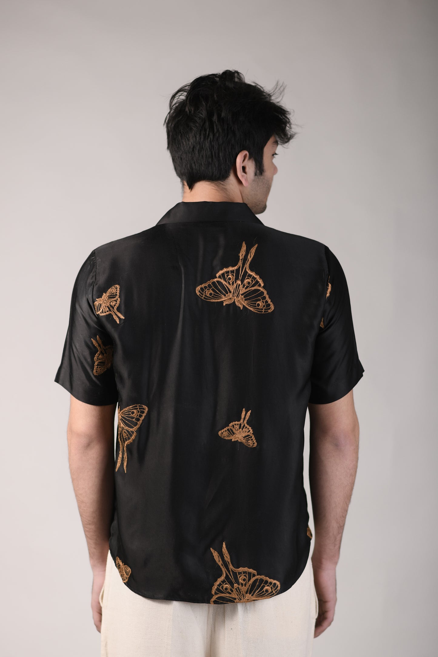 Lunar Moth| Black | Unisex Lounge Shirt