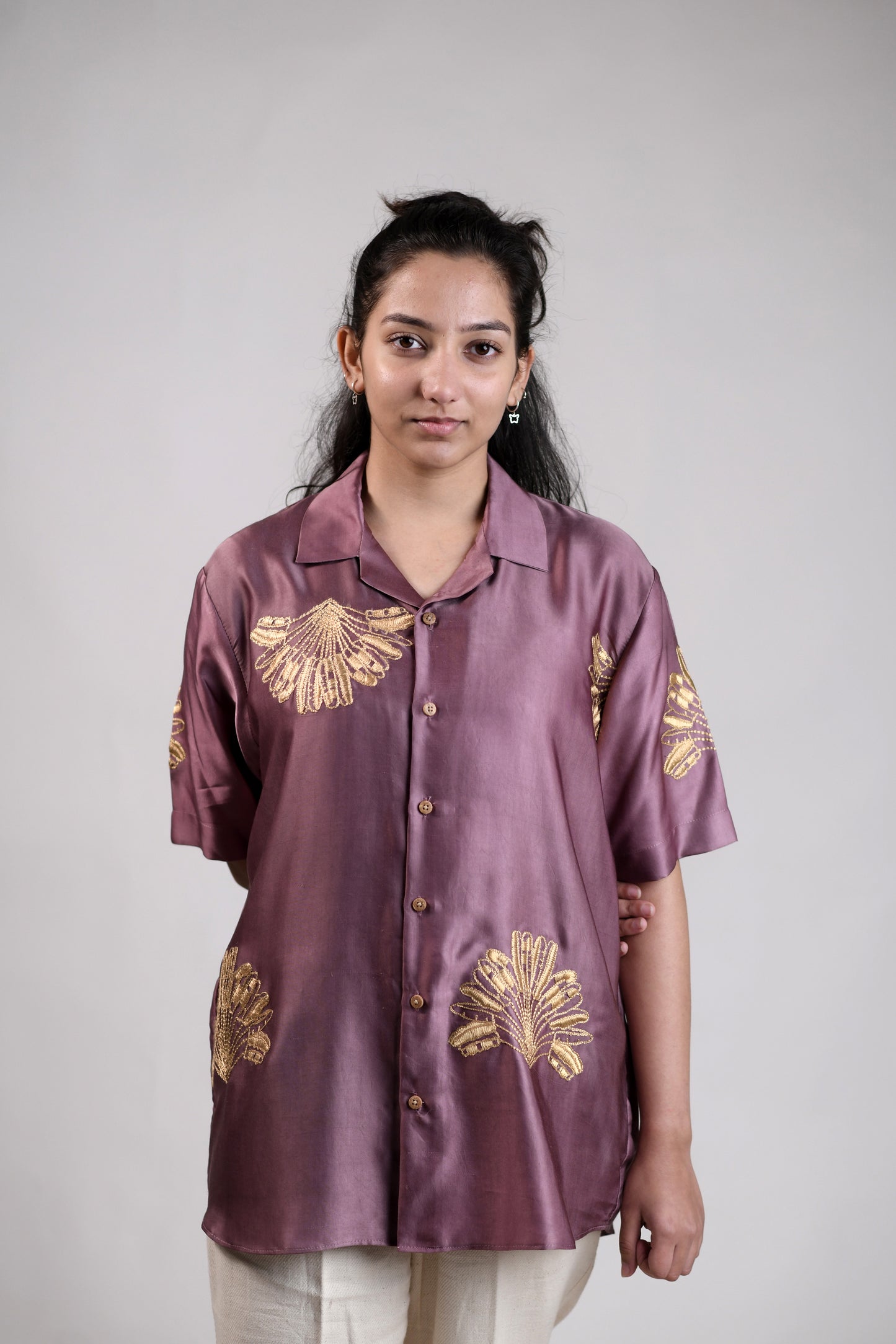 Onion Pink Palm | Unisex Lounge Shirt