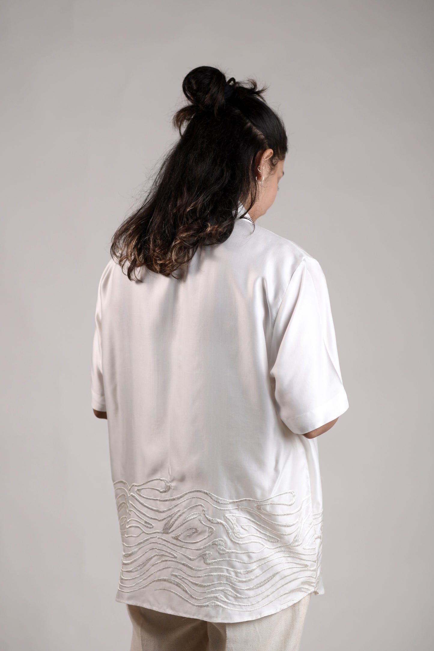 Waves | White | Unisex Lounge Shirt