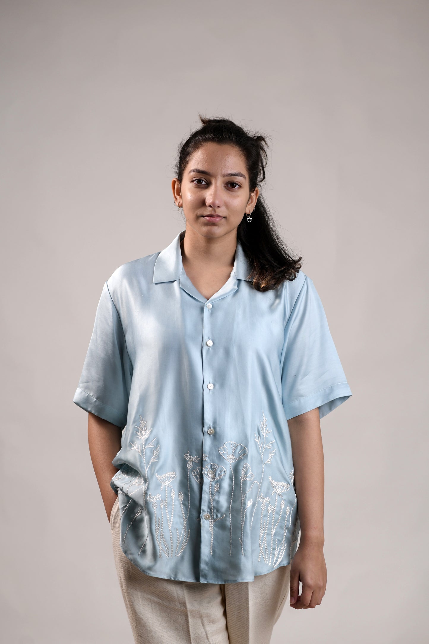 Weeds | Powder Blue | Unisex Lounge Shirt