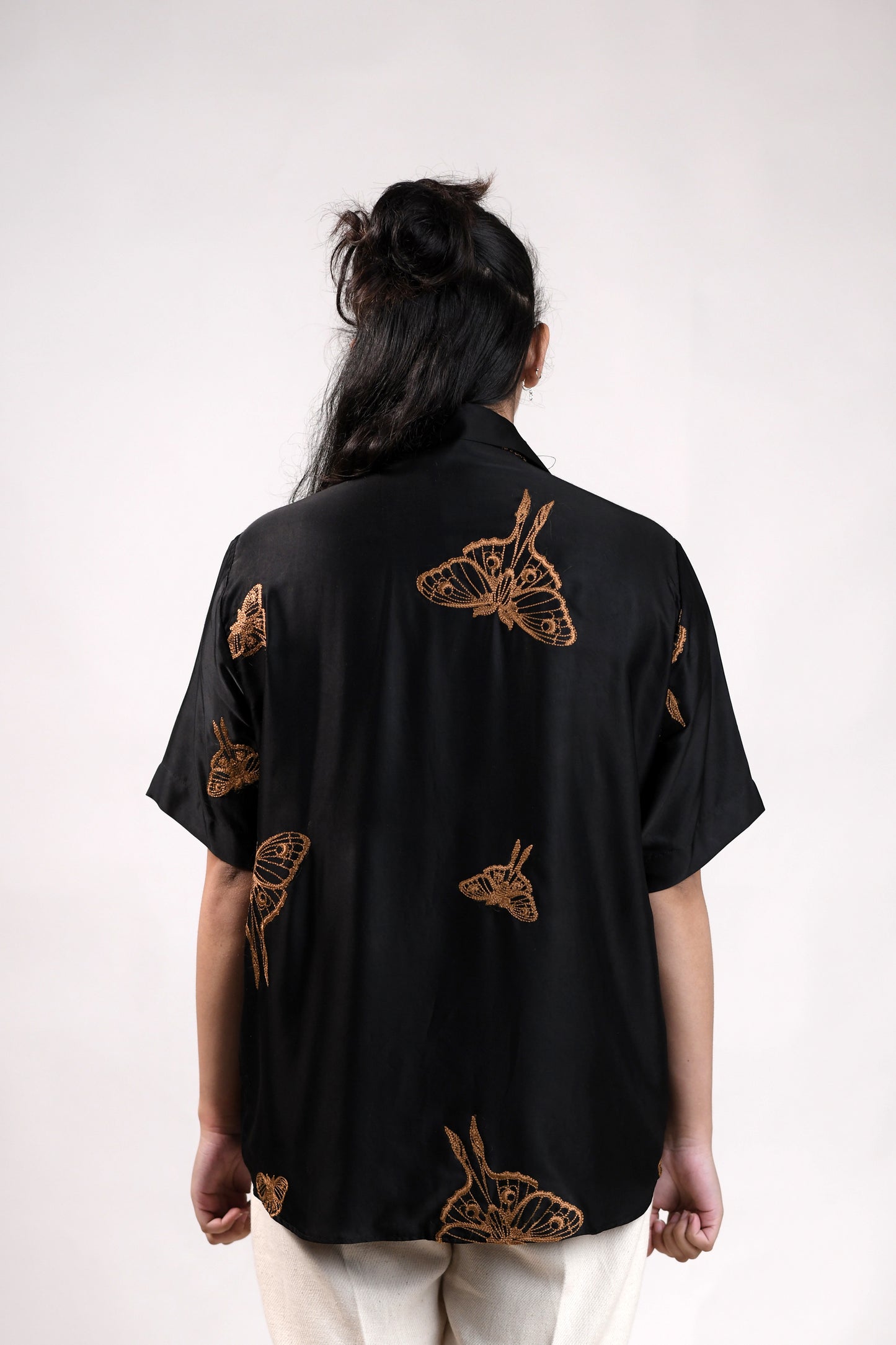 Lunar Moth| Black | Unisex Lounge Shirt