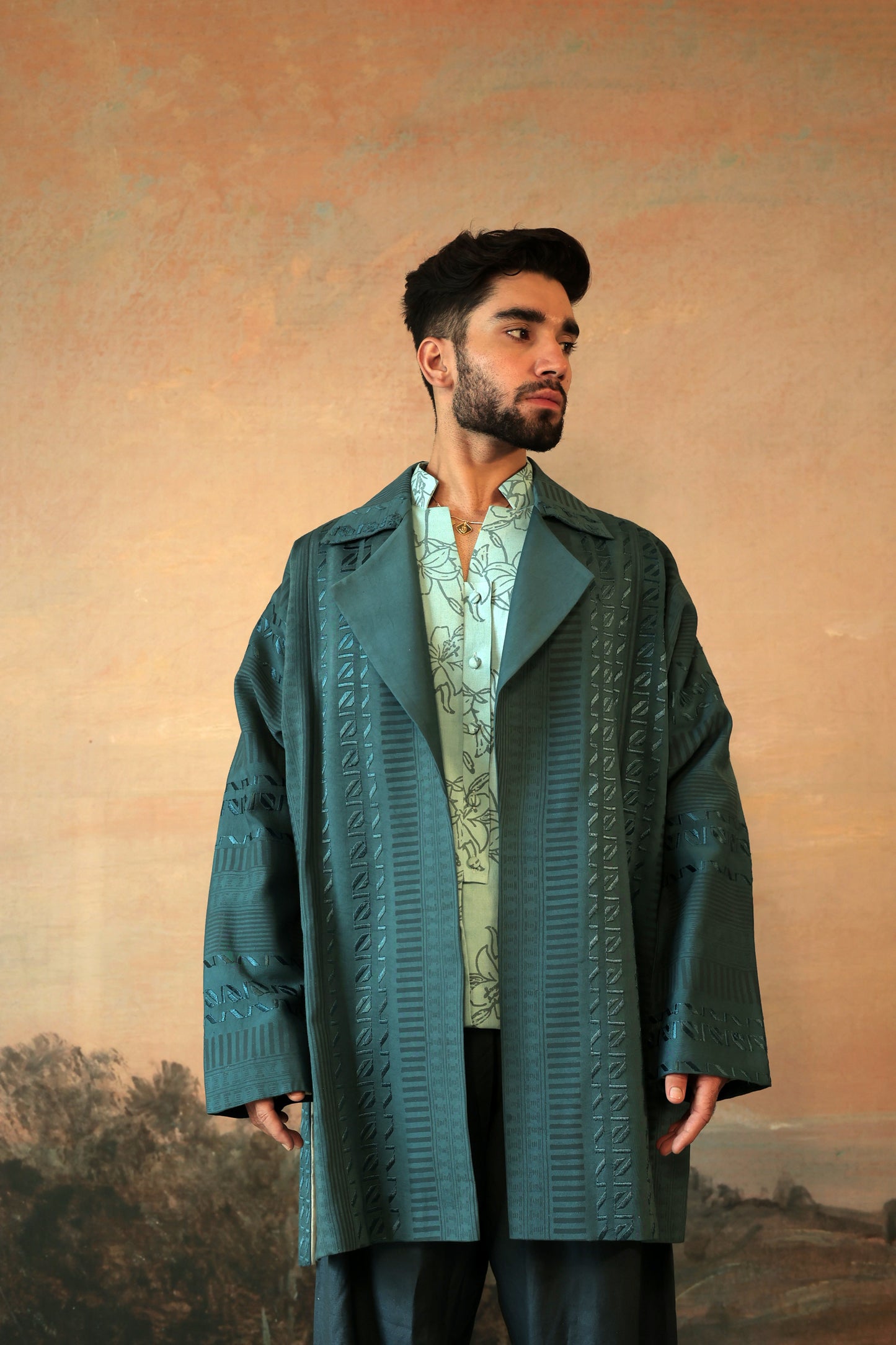 Kimono Trench 2 / Blue